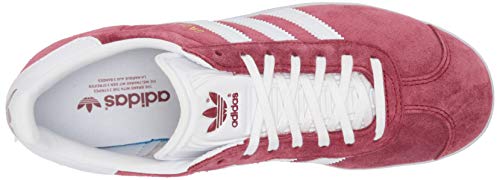 adidas Originals mens Gazelle Shoes Collegiate Burgundy/White/Gold Metallic 11