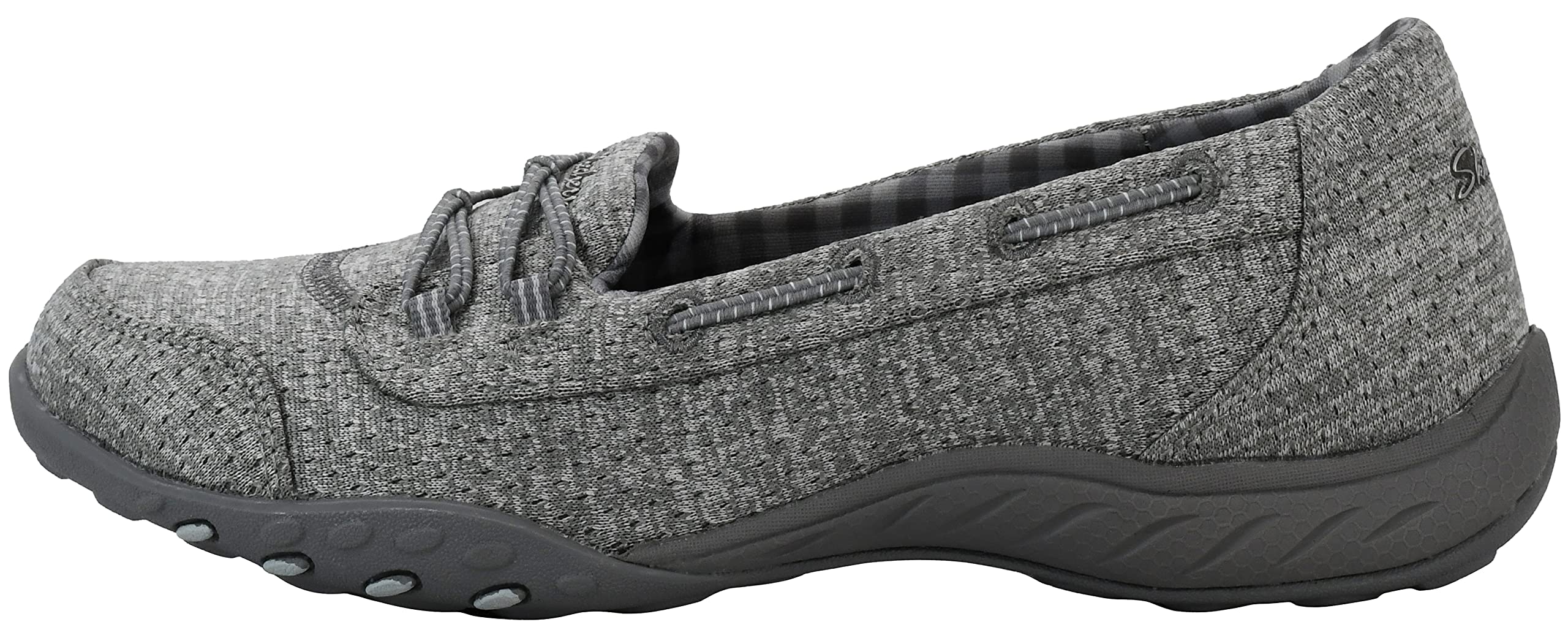 Skechers Women's Breathe Easy-Good Influence Sneaker, Grey, 8 M US