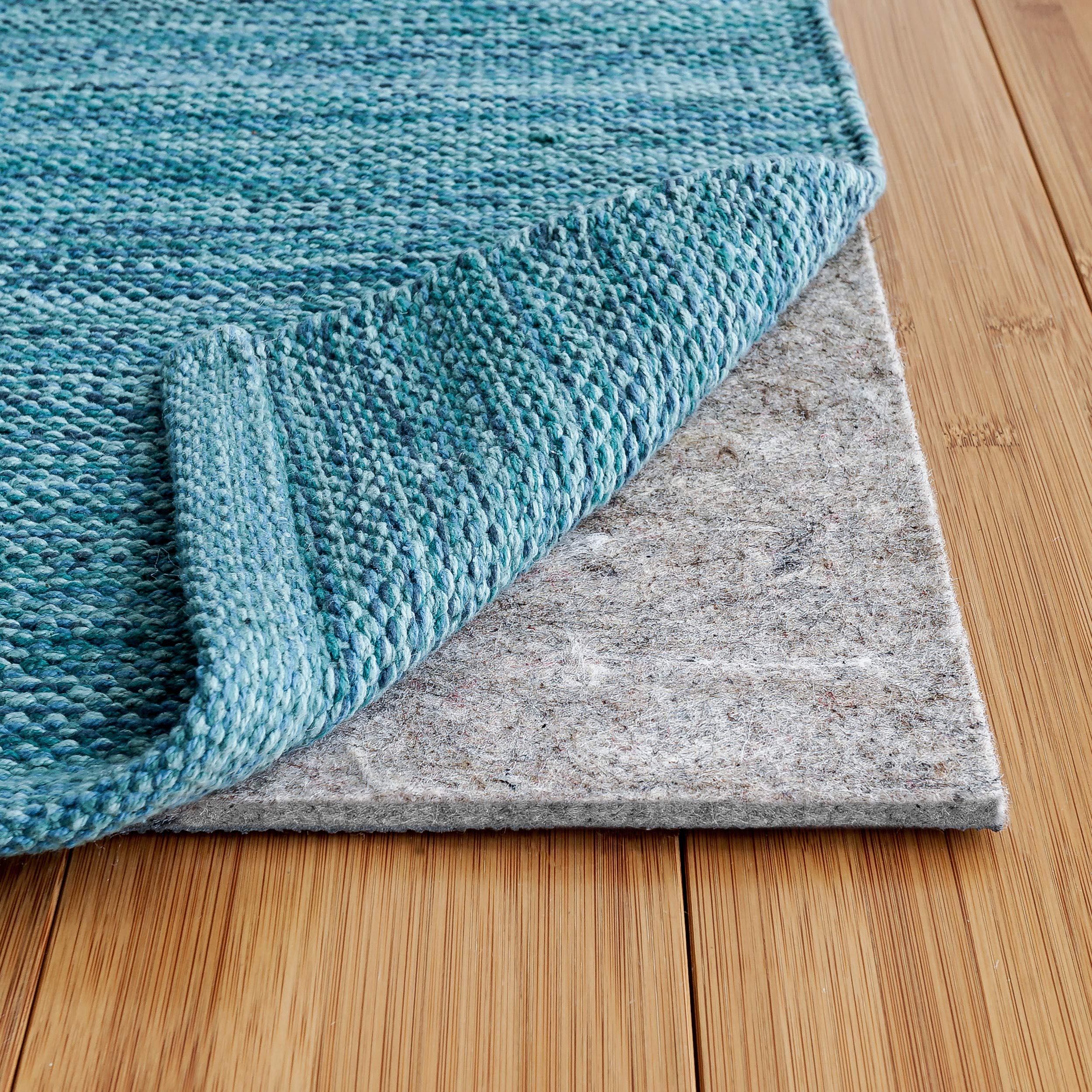 RUGPADUSA - Basics - 4'x6' - 1/4" Thick - Felt + Rubber - Non-Slip Rug Pad - Cushioning Felt for Added Comfort - Safe for All Floors and Finishes