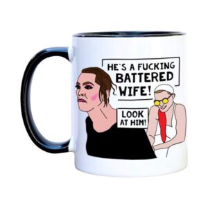 freshine - vanderpump rules, battered wife coffee mug -11oz ceramic coffee novelty mug/tea cup, high gloss