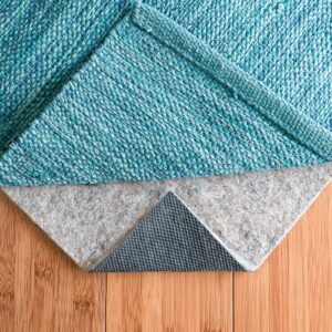 rugpadusa - basics - 8'x10' - 1/4" thick - felt + rubber - non-slip rug pad - cushioning felt for added comfort - safe for all floors and finishes