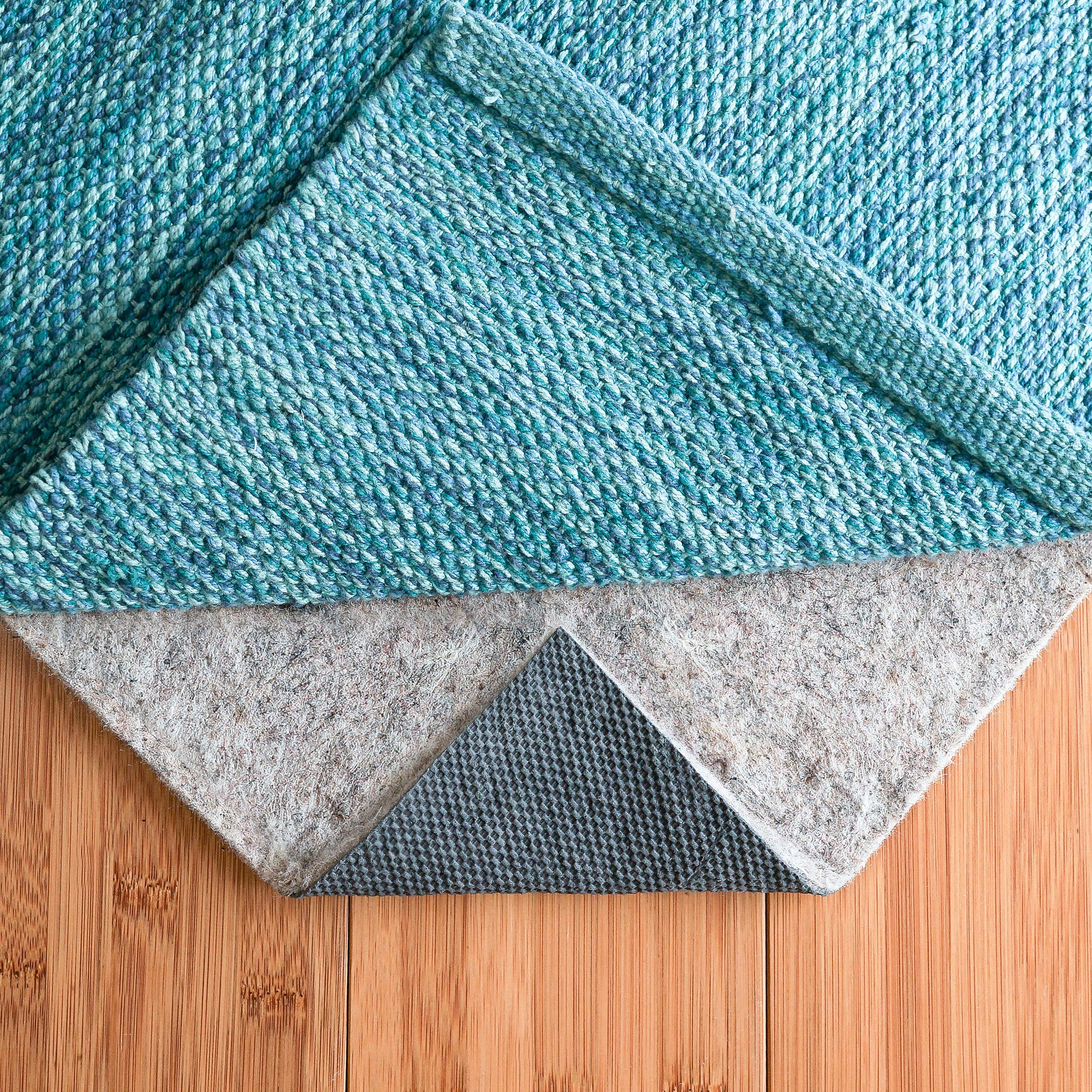 RUGPADUSA - Basics - 5'x8' - 1/4" Thick - Felt + Rubber - Non-Slip Rug Pad - Cushioning Felt for Added Comfort - Safe for All Floors and Finishes