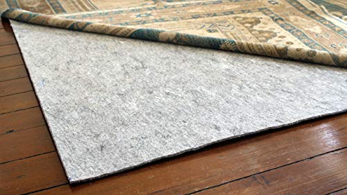 RUGPADUSA - Basics - 6'x9' - 1/4" Thick - Felt + Rubber - Non-Slip Rug Pad - Cushioning Felt for Added Comfort - Safe for All Floors and Finishes