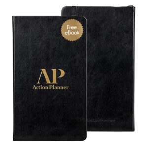 90 day action planner daily, weekly, monthly undated calendar goal planning - increases productivity & time management with vision board & to do list - life coaching & corporate gifts
