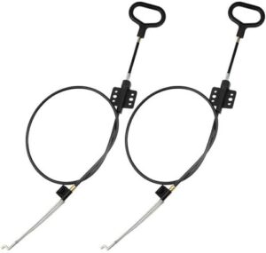 tovot 2pcs 38.5" d-ring release handle pull recliner cable replacements release pull cables for sofa chair