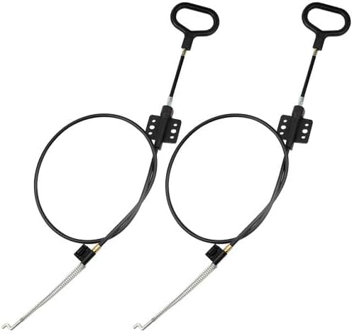 TOVOT 2PCS 38.5" D-Ring Release Handle Pull Recliner Cable Replacements Release Pull Cables for Sofa Chair