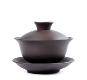 chinese yi xing purple clay gaiwan tea cup