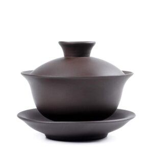 Chinese Yi Xing Purple Clay Gaiwan Tea Cup