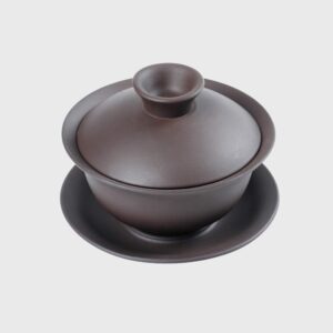 Chinese Yi Xing Purple Clay Gaiwan Tea Cup