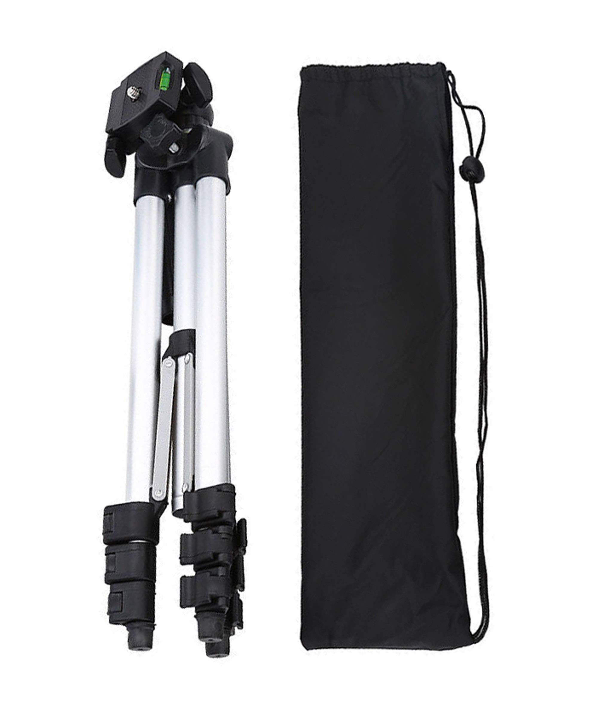 Vidpro TT-50L 50 Inch Lightweight Aluminum Tripod with 3 Way Pan & Tilt Head