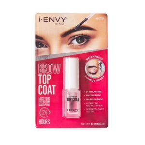 ienvy by kiss eyebrow sealer eyebrow setting topcoat for perfect brows 24hr long lasting waterproof, non-glossy