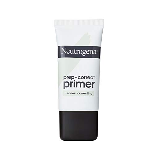 Neutrogena Prep + Correct Primer for Redness Correcting, Green-Toned Matte Makeup Primer with Seaweed Extract to Help Reduce Redness & Even Skin Tone, 1.0 oz