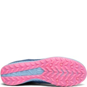 Saucony Women's Havok XC 2 Flat Running Shoe, Blue/Citron/VIZ Pink, 5.5