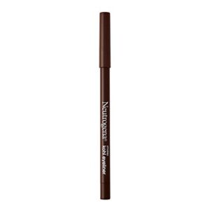 neutrogena smokey kohl eyeliner with antioxidant vitamin e, water-resistant & smooth-gliding eyeliner makeup, dark brown, 0.014 oz