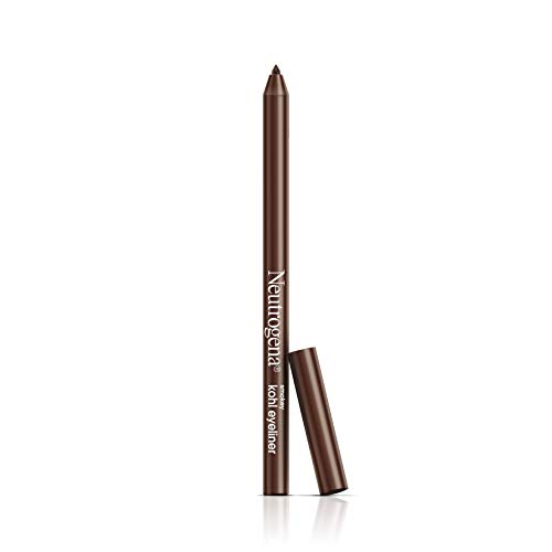 Neutrogena Smokey Kohl Eyeliner with Antioxidant Vitamin E, Water-Resistant & Smooth-Gliding Eyeliner Makeup, Dark Brown, 0.014 oz