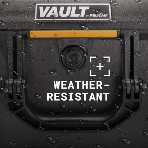 Vault by Pelican – V600 Multi-Purpose Hard Case with Foam for Equipment, Electronics Gear, Camera, Drone, and More (Black)