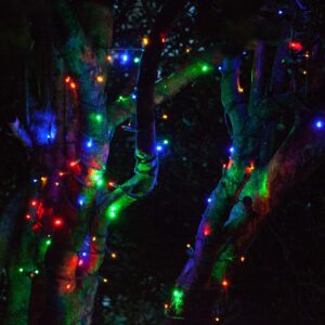 SoftTwinkle Slow Twinkling Christmas Lights, Soft Twinkle String Lights Pulsing Christmas Lights (50 Lights, 17 Ft, Warm White/White Wire)