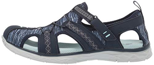 Dr. Scholl's Shoes Women's Andrews Fisherman Sandal, Navy Nubuck/Fabric, 7 M US