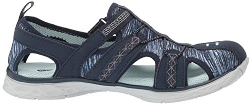 Dr. Scholl's Shoes Women's Andrews Fisherman Sandal, Navy Nubuck/Fabric, 7 M US