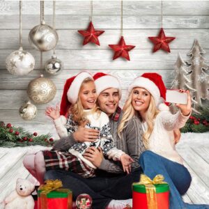 Dudaacvt 5X7ft Christmas Backdrop Xmas Tree Christmas Balls Vinyl Photography Backdrop Customized Photo Background Studio Prop