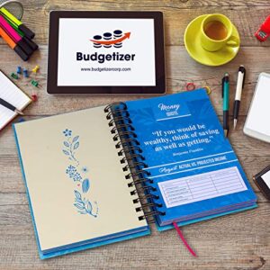 Budget Planner & Monthly Bill Organizer Book - (Non-Dated) Budget Book and Expense Tracker Notebook– Financial Planner Bundled with Cash Envelopes