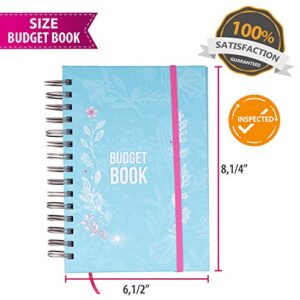 Budget Planner & Monthly Bill Organizer Book - (Non-Dated) Budget Book and Expense Tracker Notebook– Financial Planner Bundled with Cash Envelopes
