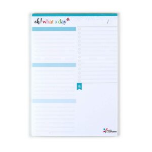 erin condren designer notepad - daily planning 6" x 8.5" notepad. includes bullet point list, lined note and blank section. craft to do or grocery lists with portability