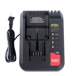 lasica 20v max charger compatible with black & decker 20v battery and compatible with porter-cable 20v battery lbxr20 lbxr2020 pcc681l pcc685l pcc692l bdcac202b 20-volt power tool battery charger