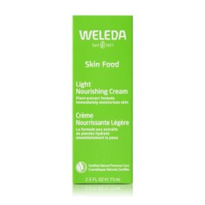 Weleda Skin Food Light Nourishing Body Cream 2.5 Fluid Ounce, Plant Rich Hydrating Moisturizer with Chamomile, Calendula and Pansy