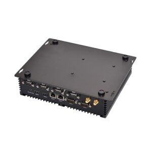 HUNSN Fanless Industrial PC, Mini Computer, Intel Core I3 4005U 4010U 4030U, Windows 11 or Linux Ubuntu, IM04, 2 x HDMI, 2 x LAN, 6 x COM RS232, 4 x USB3.0, 4 x USB2.0, 8G RAM, 256G SSD, 1TB HDD