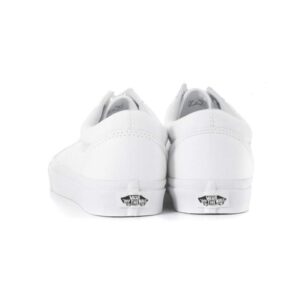 Vans Unisex Old Skool True White Skate Shoe, White, 8.5 US