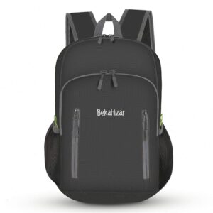 bekahizar 20l lightweight foldable backpack, small hiking daypack for men women