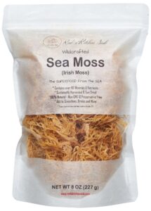 sea moss / irish moss - wildcrafted - 100% natural, raw / dried, makes 120+ oz of seamoss gel, imported from st. lucia | dr sebi - (8oz)