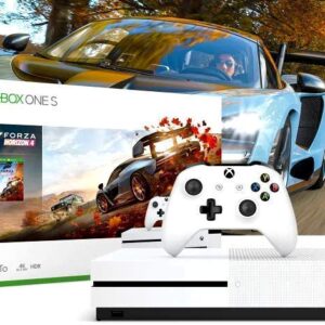 Xbox One S 1TB Forza Horizon 4 Console Bundle - Digital download of Forza Horizon 4 included - White Controller & Xbox One S included - 8GB RAM 1TB HD - Live Gold & Game Pass trials - 4K Blu-r