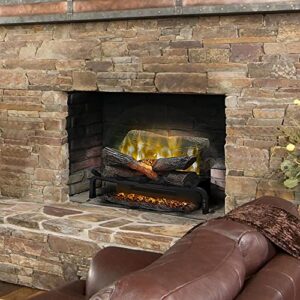 Dimplex Revillusion Electric Fireplace Log Insert - 20 Inch Faux Wooden Logs, Plug in Electric Heater + Glowing Ash Mat; Remote Control Included - Supplemental Zone Heat | Model #DLG920