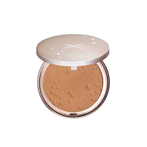 ciaté london bamboo bronzer mattifying powder - oil-controlling, buildable pigment - (south beach)