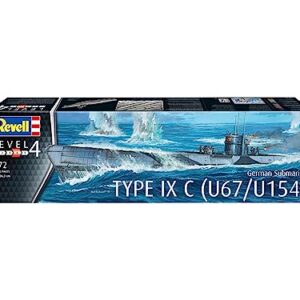 Revell RV05166 1:72 - German Submarine Type IX C U67/U154 Plastic Model kit