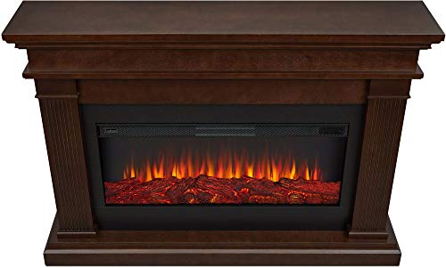 Beau 59" Landscape Electric Fireplace in Dark Walnut by Real Flame