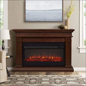 Beau 59" Landscape Electric Fireplace in Dark Walnut by Real Flame