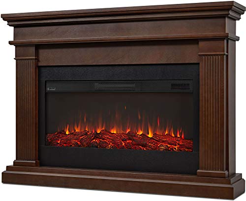 Beau 59" Landscape Electric Fireplace in Dark Walnut by Real Flame