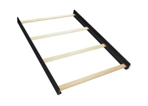 cc kits full size conversion kit bed rails for belmar crib (black)