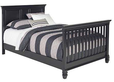 CC KITS Full Size Conversion Kit Bed Rails for Belmar Crib (Black)