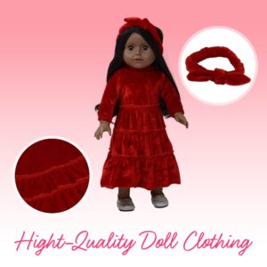 18 Inch Doll Clothes Dress and Doll Accessories (Winter Coats)