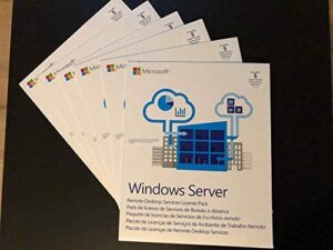microsoft windows remote desktop services 2019 - license - 5 device cal