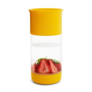 munchkin® miracle® 360 fruit infuser toddler sippy cup, 14 ounce, yellow