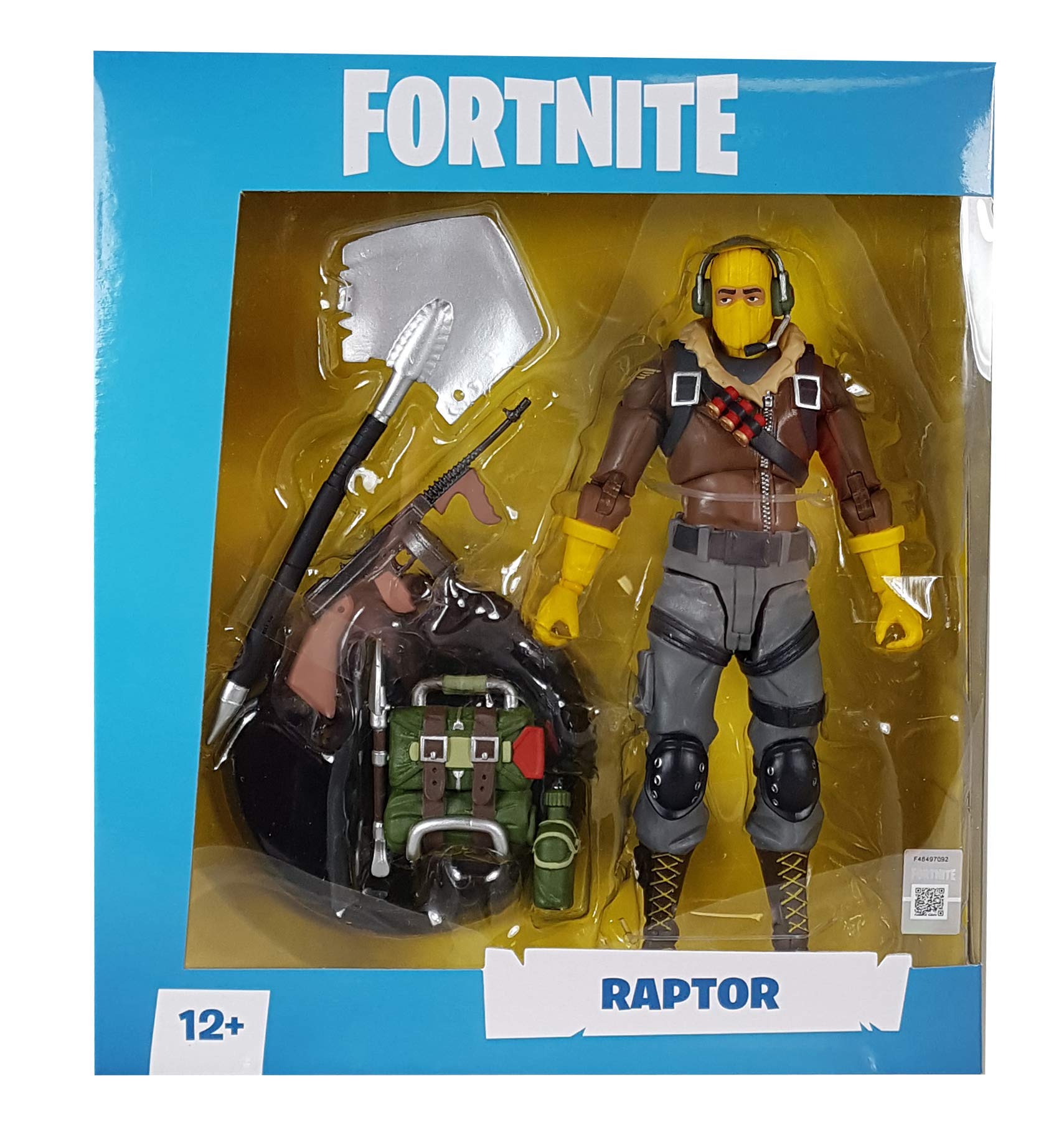 McFarlane Toys Fortnite Raptor Premium Action Figure, Multicolor
