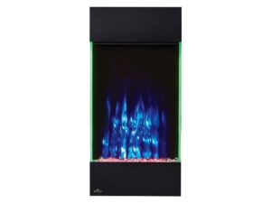 napoleon allure 32 inch vertical wall mount electric fireplace - black, nefvc32h