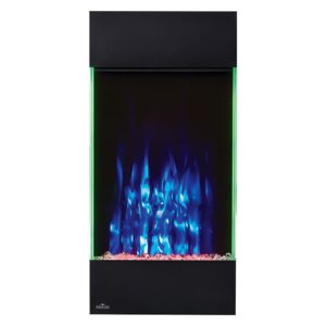 Napoleon Allure 32 inch Vertical Wall Mount Electric Fireplace - Black, NEFVC32H