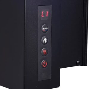 Napoleon Allure 32 inch Vertical Wall Mount Electric Fireplace - Black, NEFVC32H