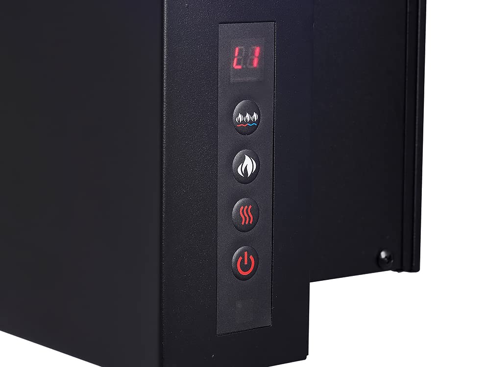 Napoleon Allure 32 inch Vertical Wall Mount Electric Fireplace - Black, NEFVC32H